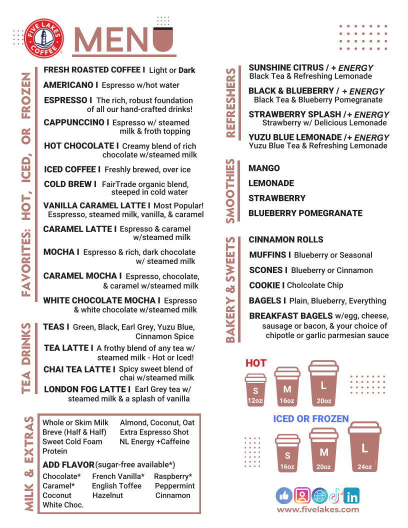 Five Lakes Coffee Menu-1