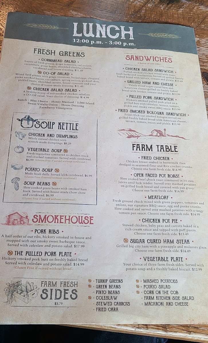 Menu Five Oaks Farm Kitchen-1