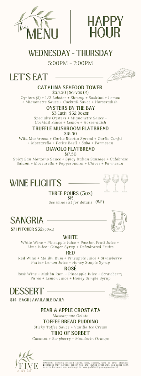 Menu Five On The Hill-4