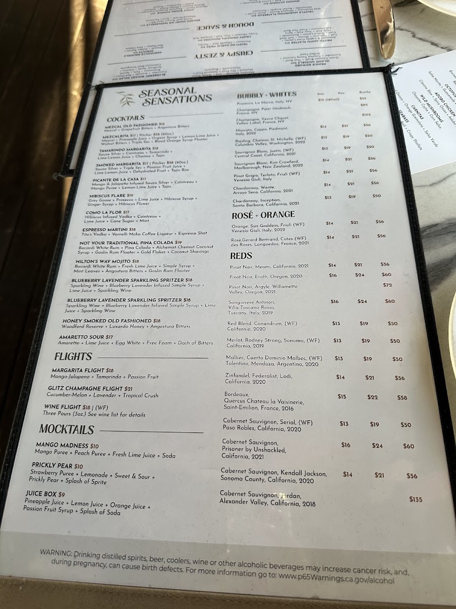 Menu Five On The Hill-7