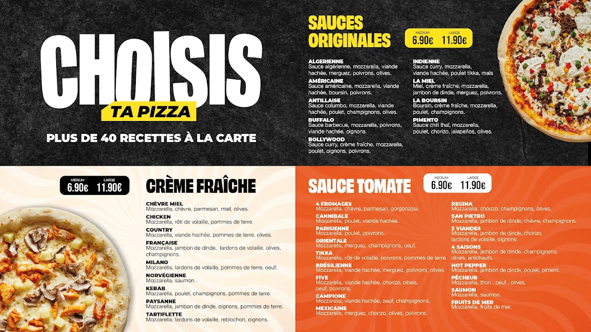 Menu Five Pizza Original - Bobigny-3