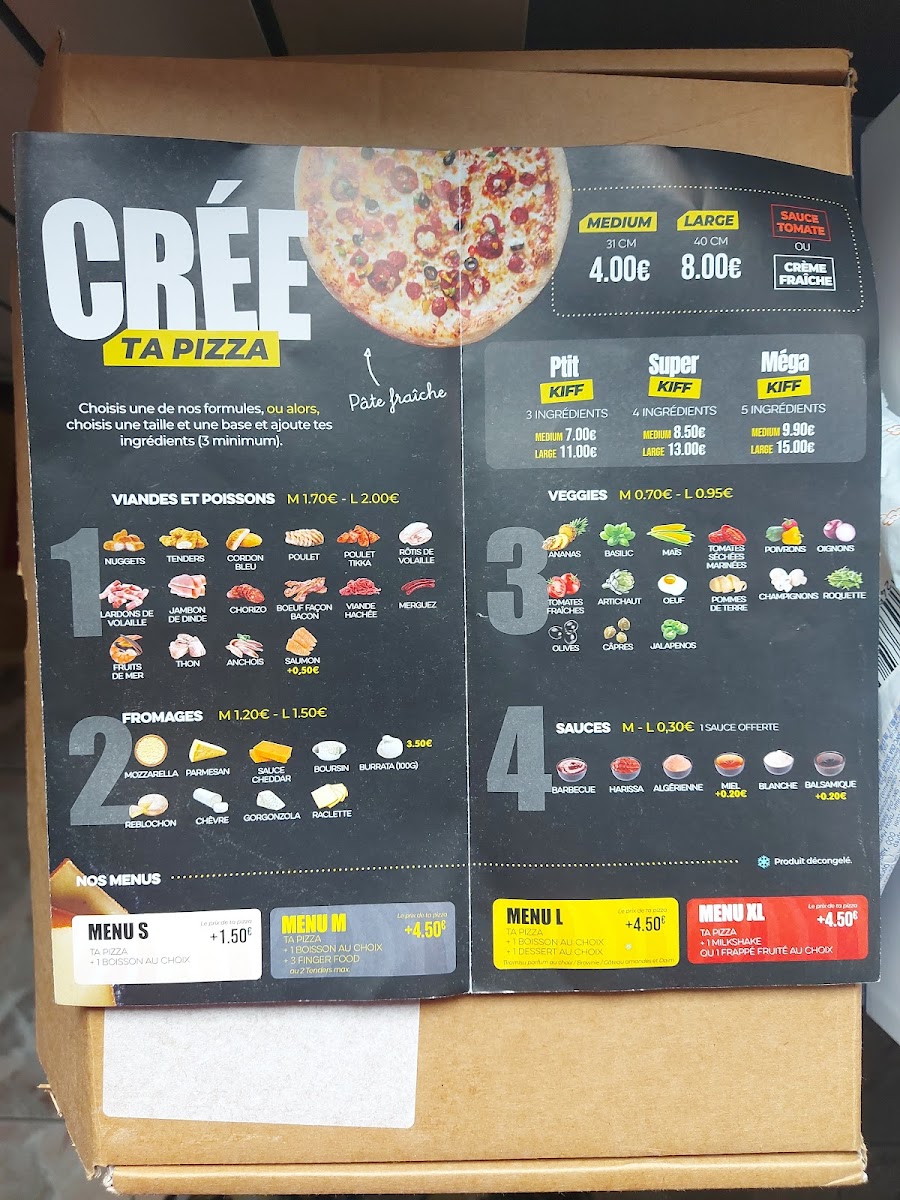 Menu Five Pizza Original - Colombes-4