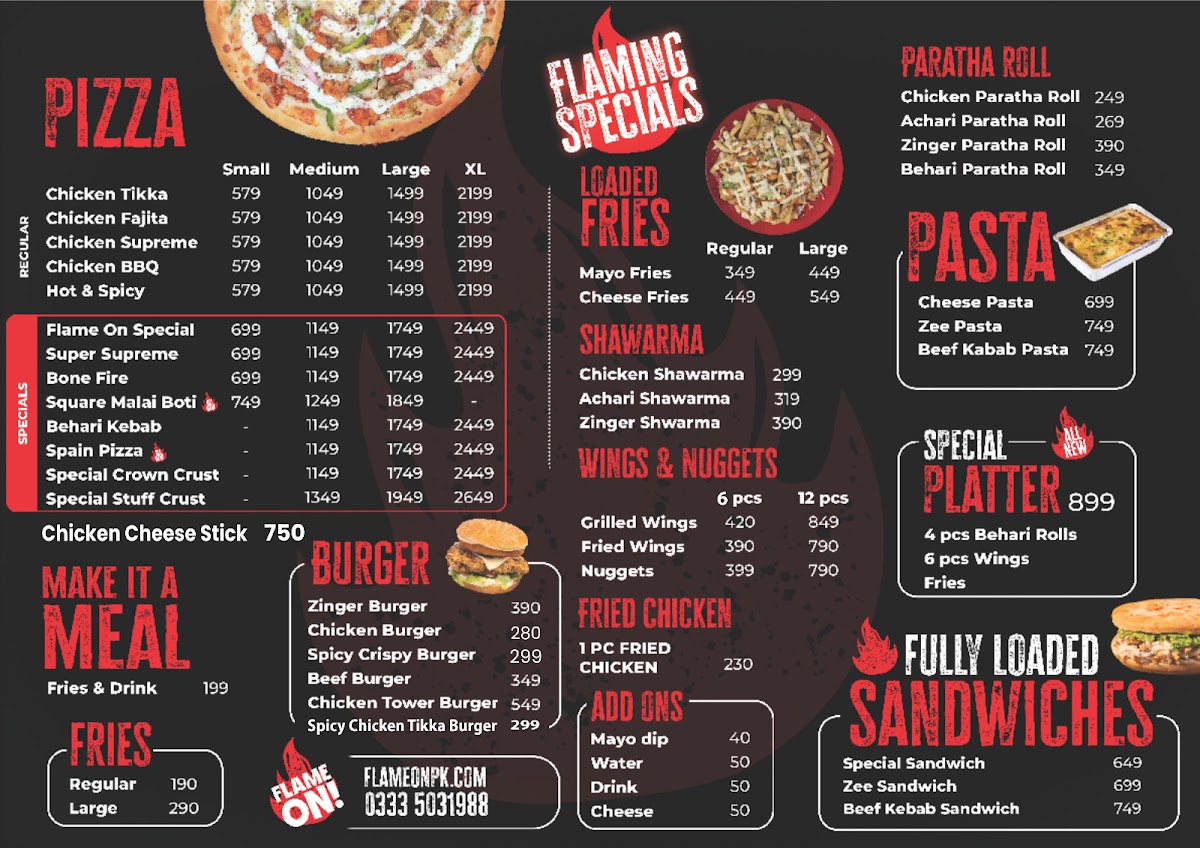 Menu Flame On Abbottabad-1