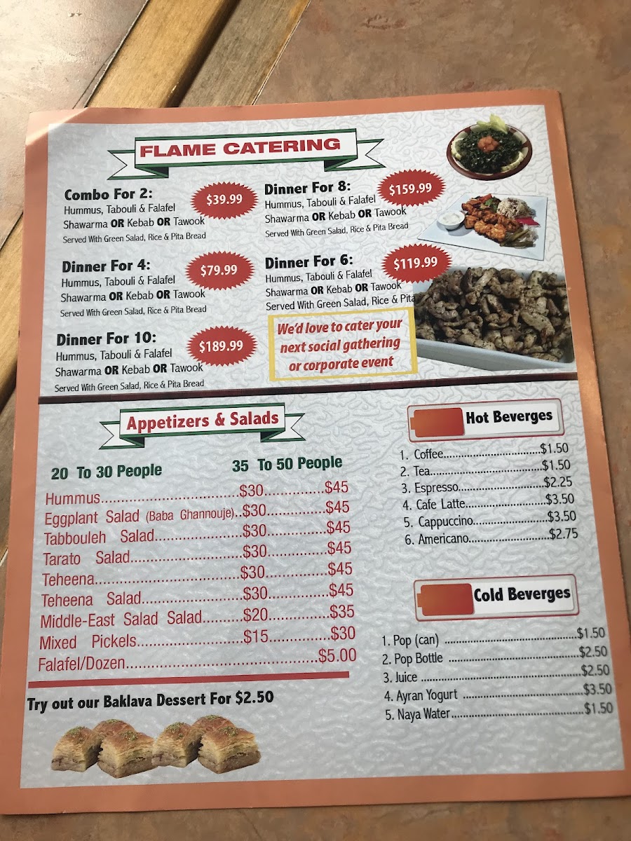 Menu Flame Shawarma And Grill-7