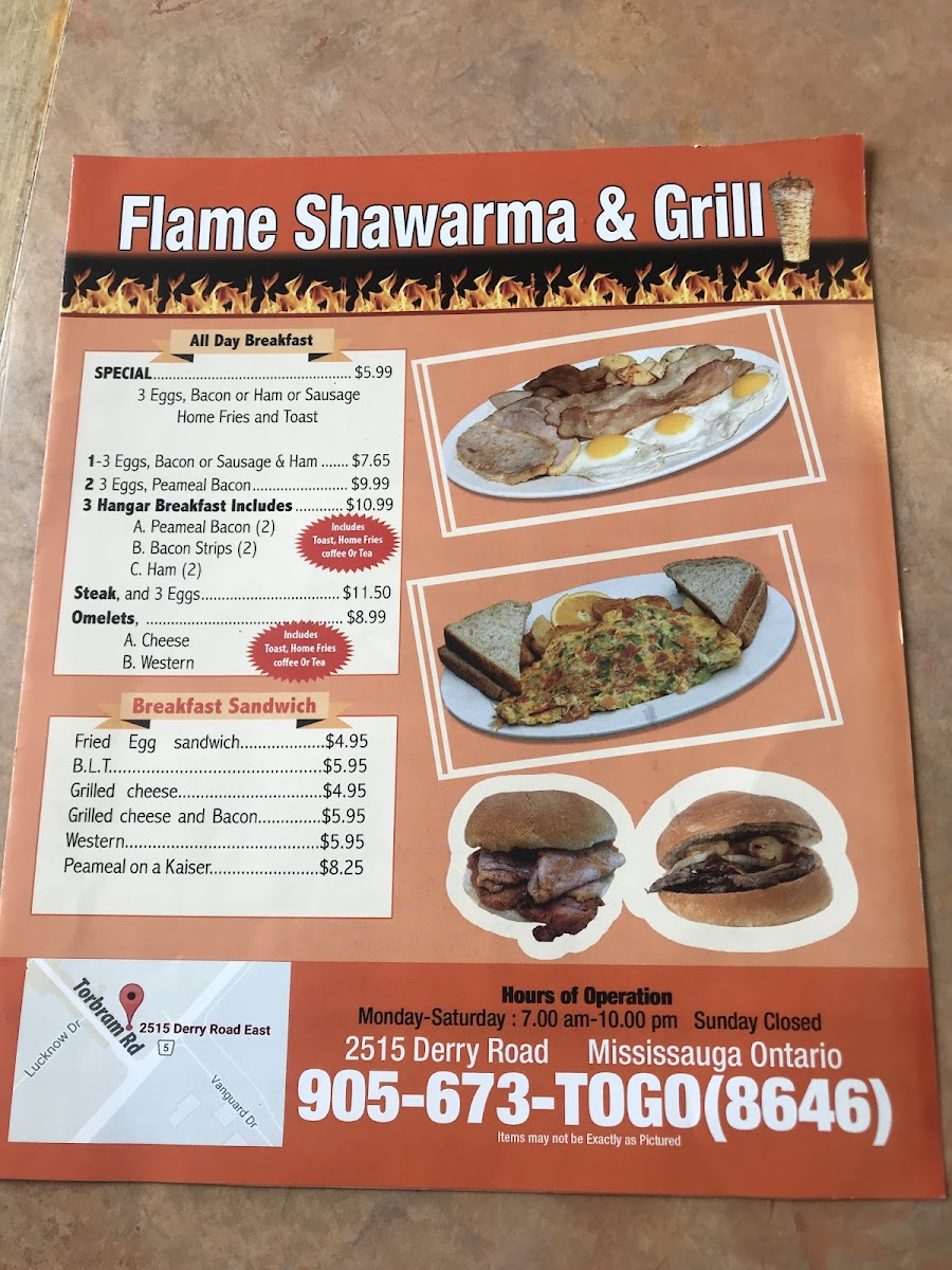 Menu Flame Shawarma And Grill-8