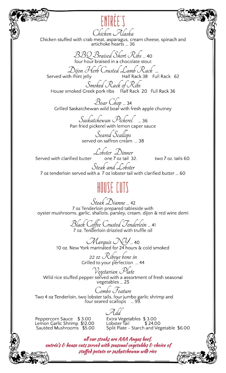 Menu Flanagan's Steakhouse-3