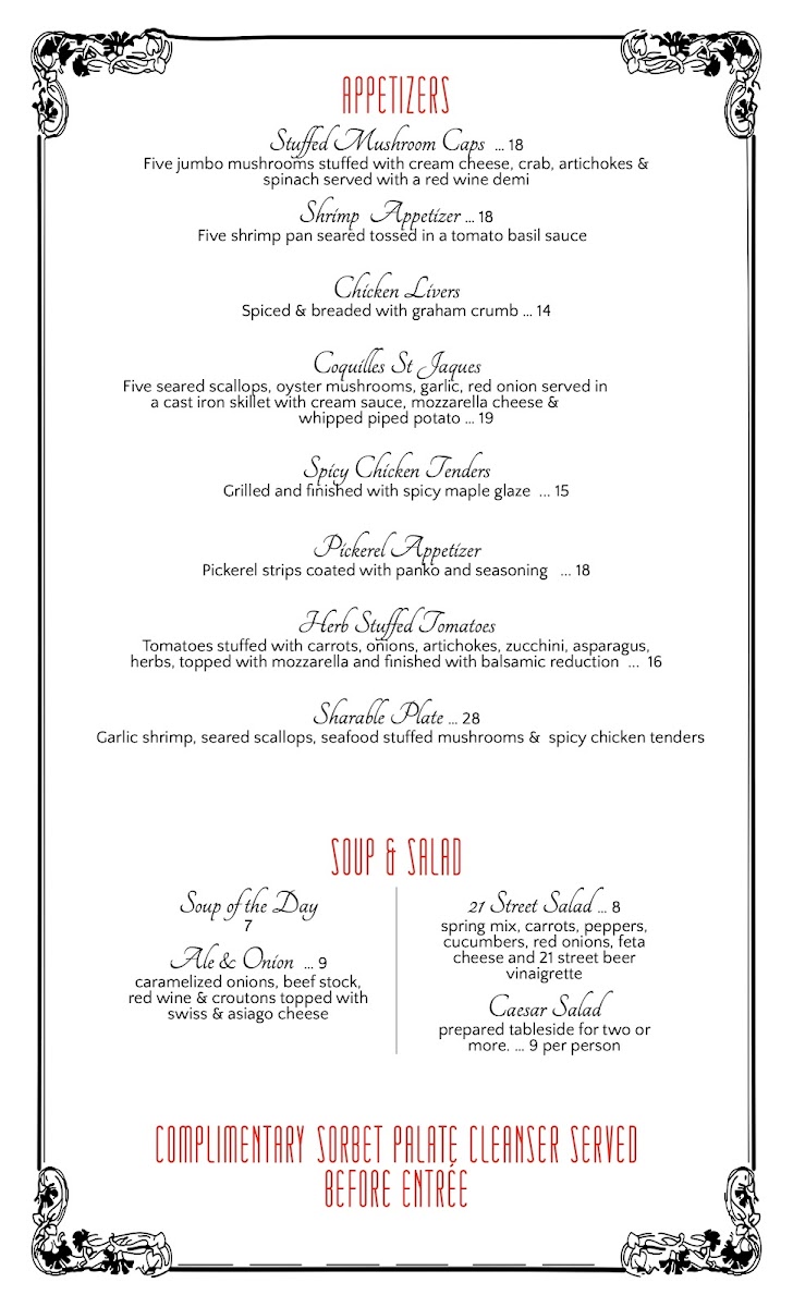 Menu Flanagan's Steakhouse-5