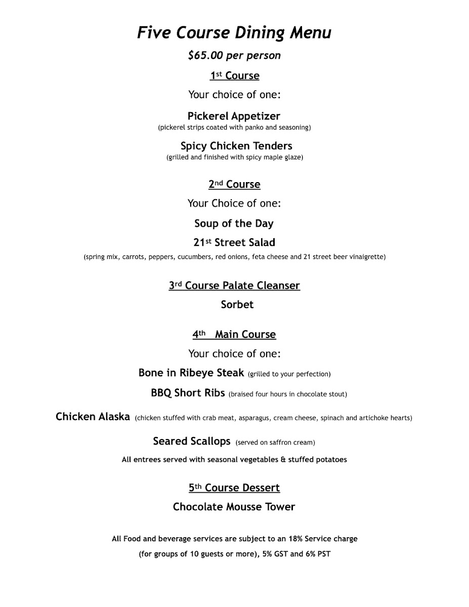 Menu Flanagan's Steakhouse-9