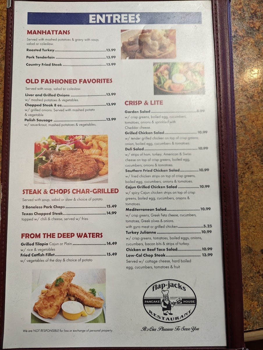 Menu Flap-Jack's Pancake House-1
