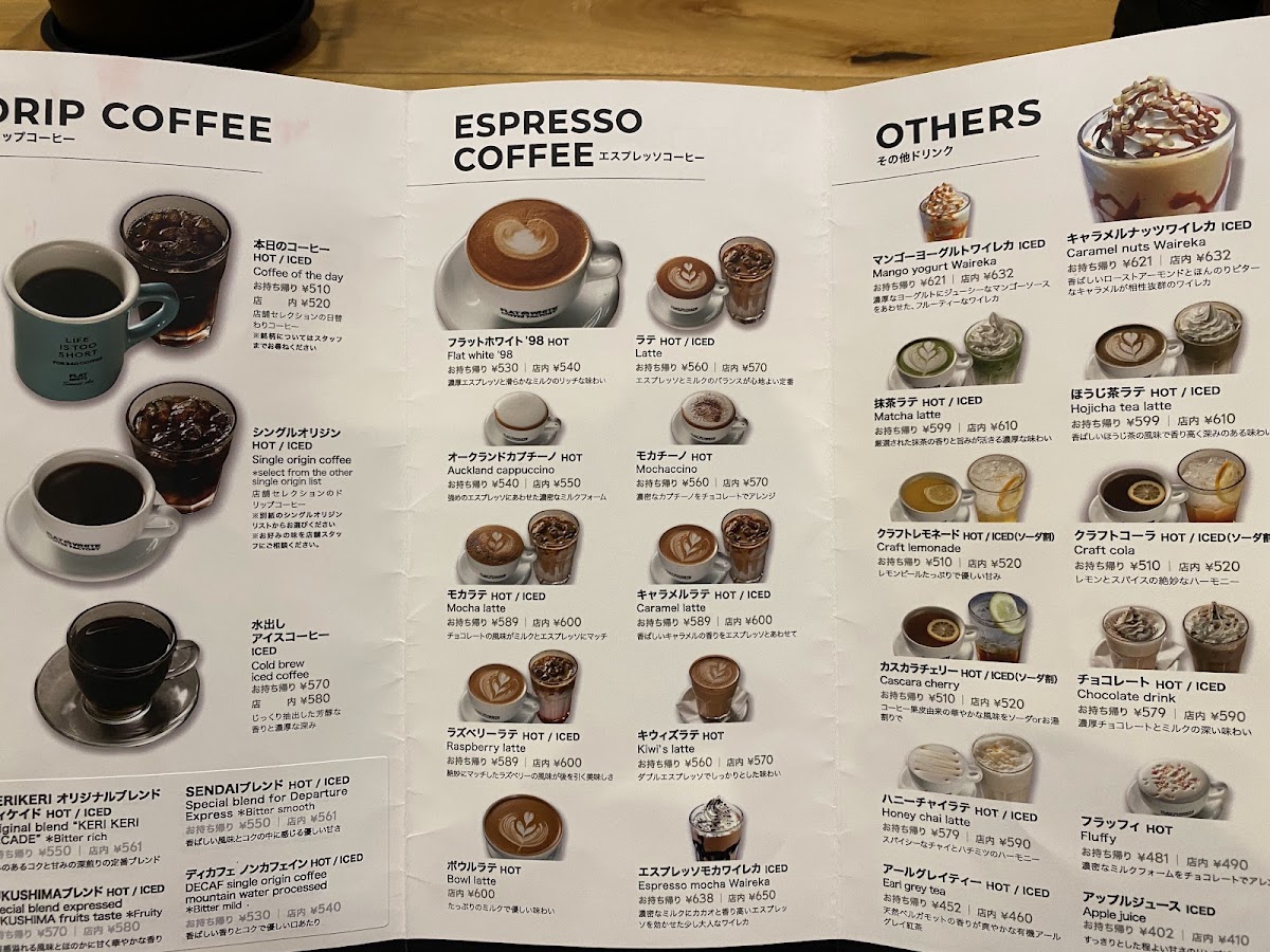 Menu Flat White Coffee Factory Downtown-3