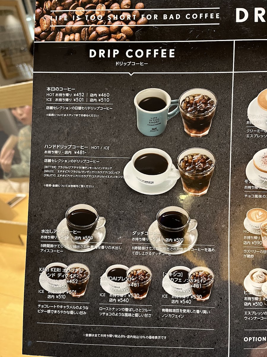 Menu Flat White Coffee Factory Downtown-6