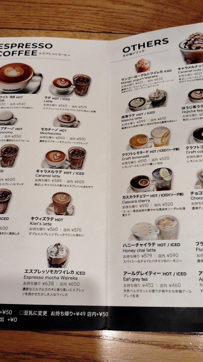Menu Flat White Coffee Factory Downtown-9