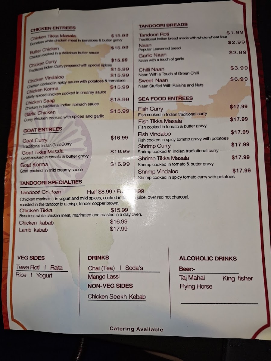 Menu Flavors Of India (24Hrs Monday To Friday) Dhaba-4