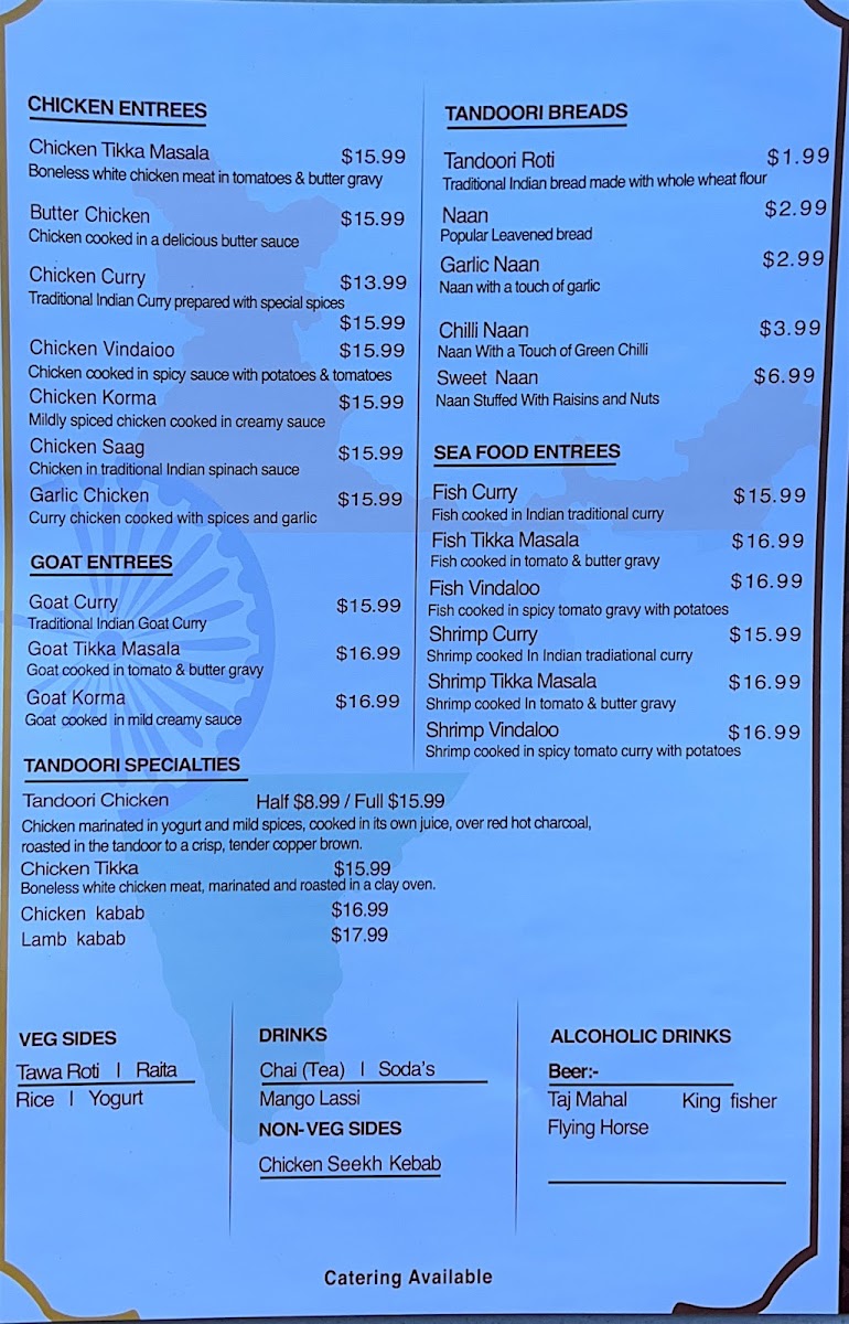 Menu Flavors Of India (24Hrs Monday To Friday) Dhaba-6