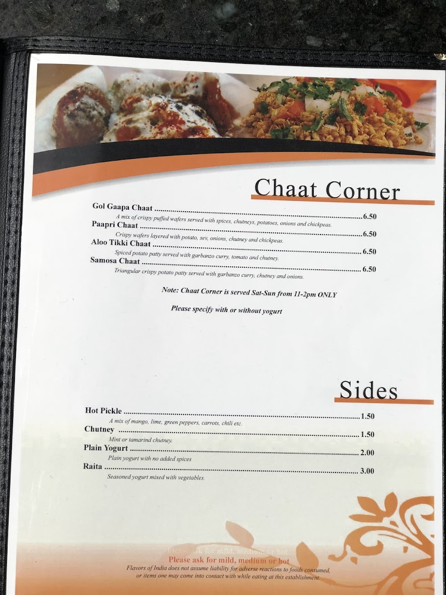 Menu Flavors Of India-4