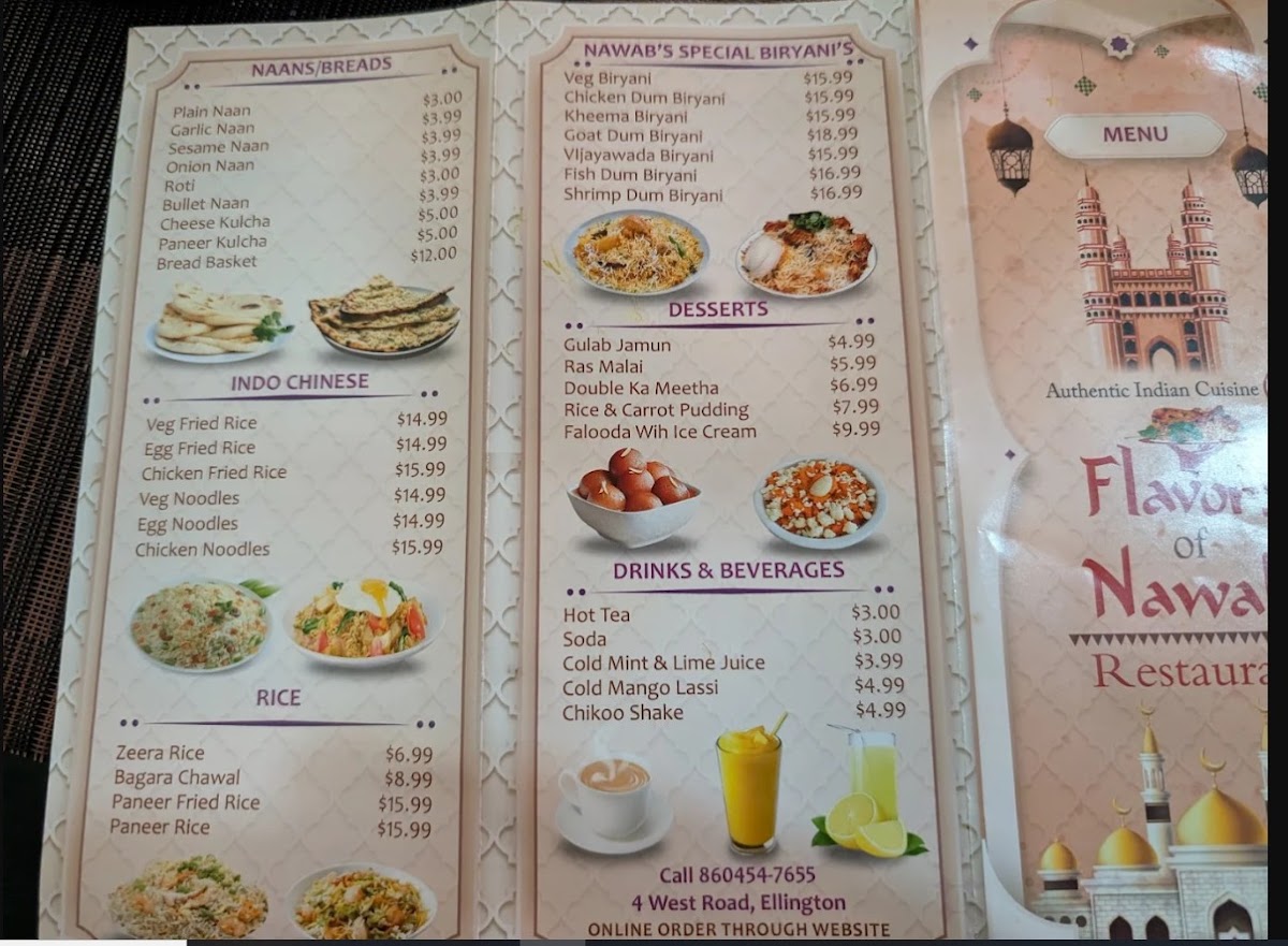 Menu Flavors Of Nawab-1