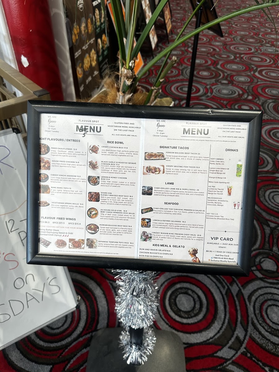 Menu Flavour Spot-10