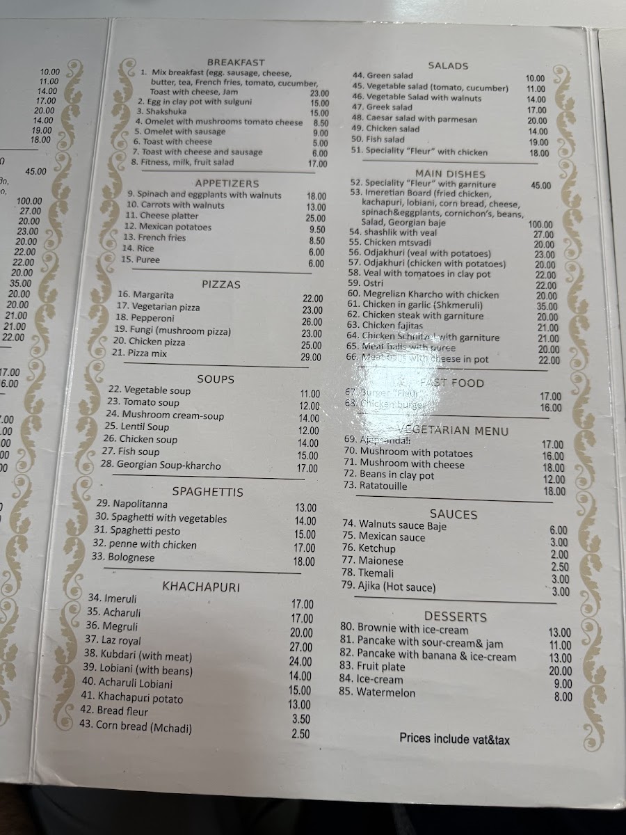 Menu Fleur-7