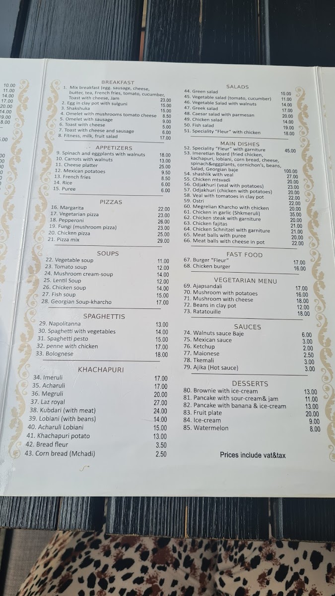 Menu Fleur-9