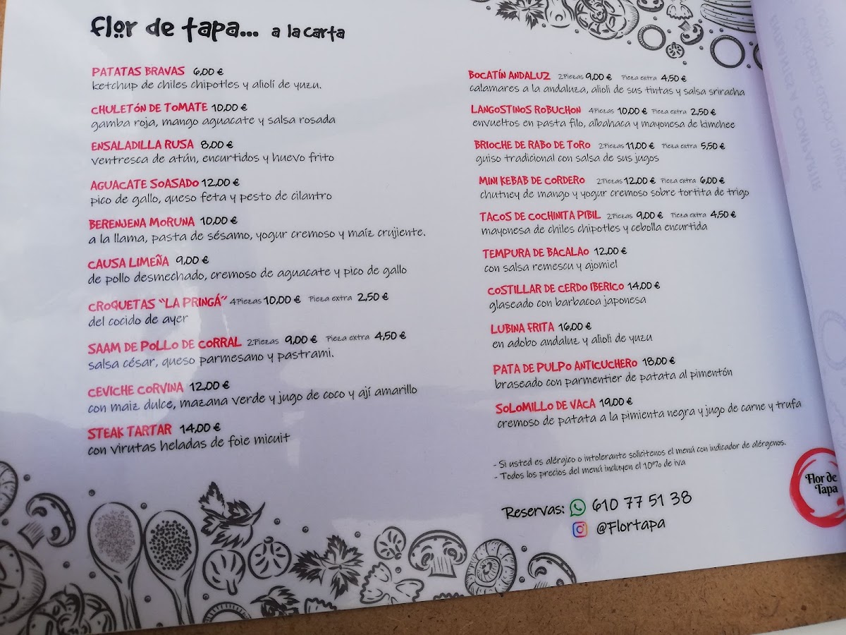 Menu Flor De Tapa-5