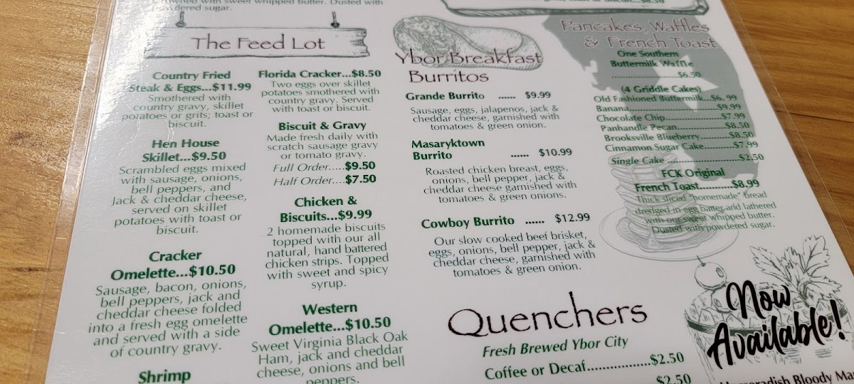 Menu Florida Cracker Kitchen At Riverside Resort-10