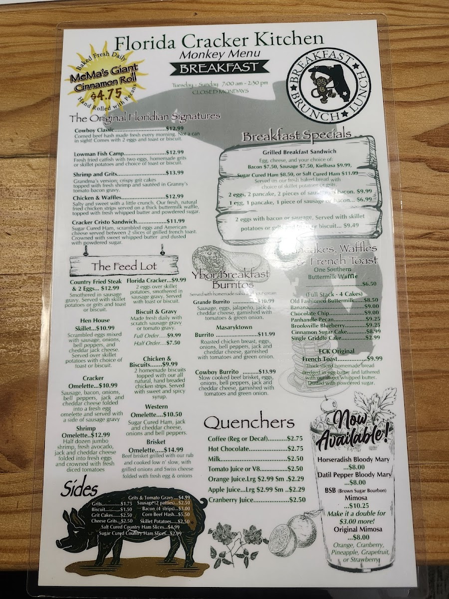 Menu Florida Cracker Kitchen At Riverside Resort-4