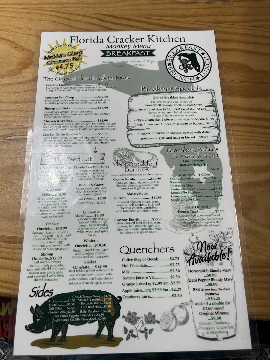 Menu Florida Cracker Kitchen At Riverside Resort-5
