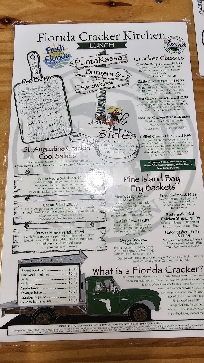 Menu Florida Cracker Kitchen At Riverside Resort-8