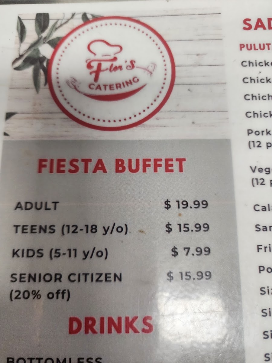 Menu Flor's Filipino Specialty Catering Services-1