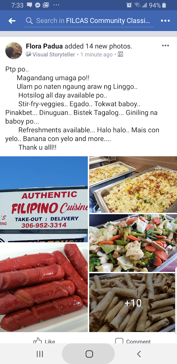 Menu Flor's Filipino Specialty Catering Services-5
