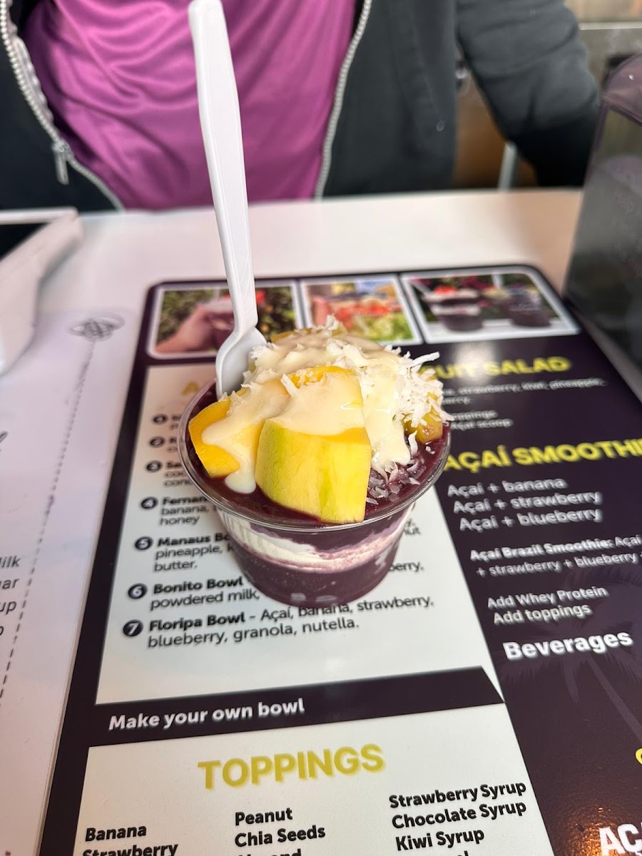 Menu Flow Açai At International Premium Outlets-6