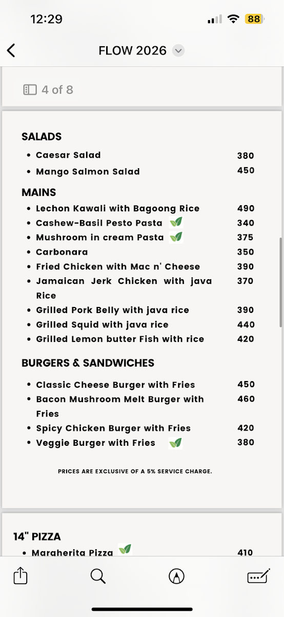 Menu Flow Pool Bar & Resto-2