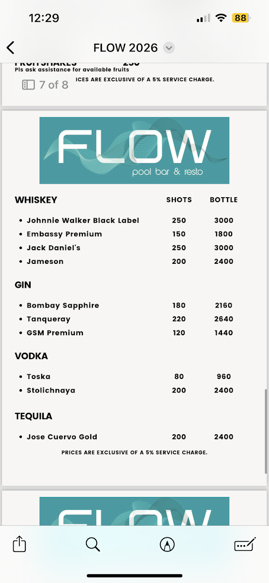 Menu Flow Pool Bar & Resto-4