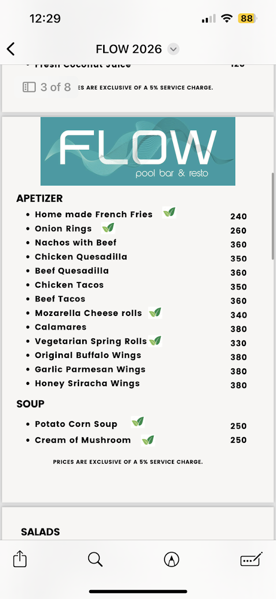 Menu Flow Pool Bar & Resto-5