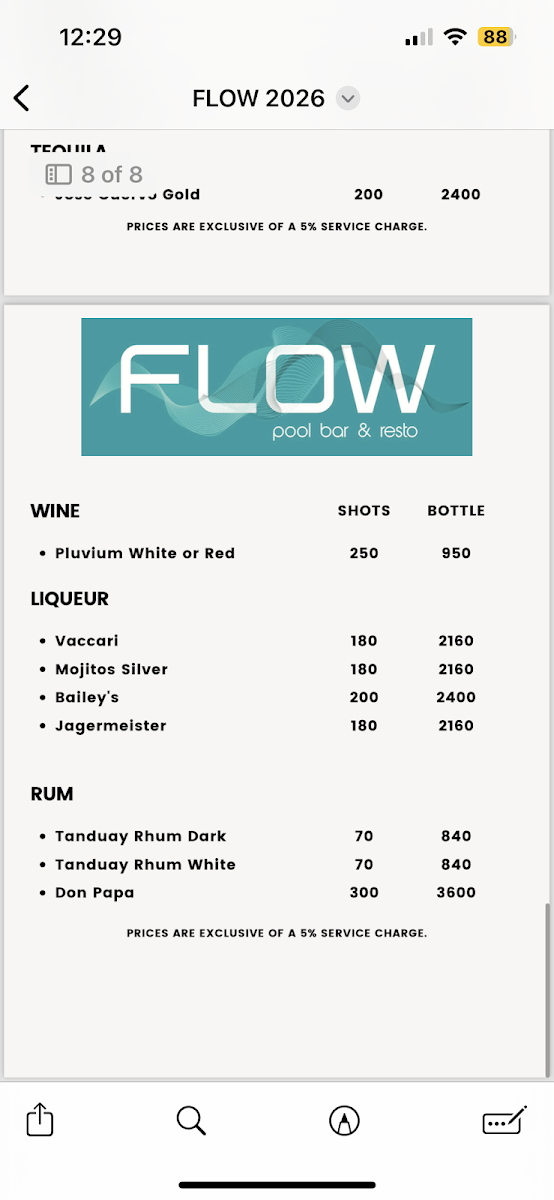 Menu Flow Pool Bar & Resto-7