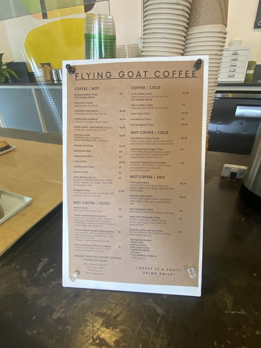 Menu Flying Goat Coffee-3