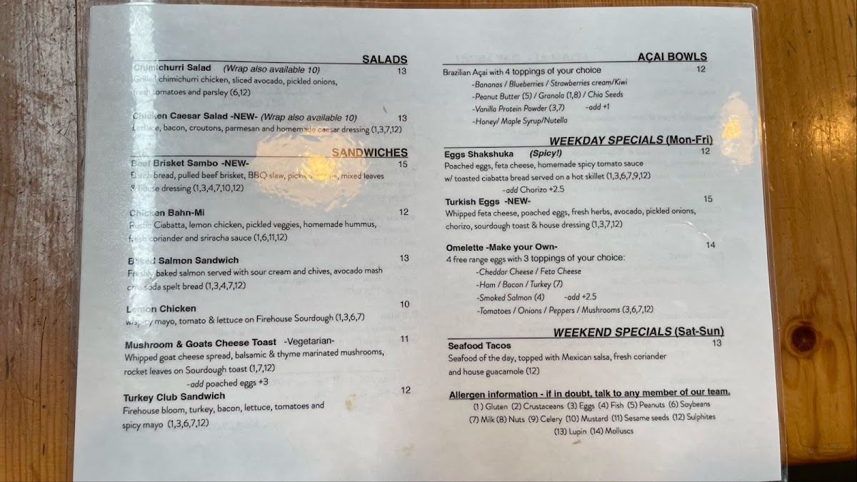Menu Foam Coffeehouse-2