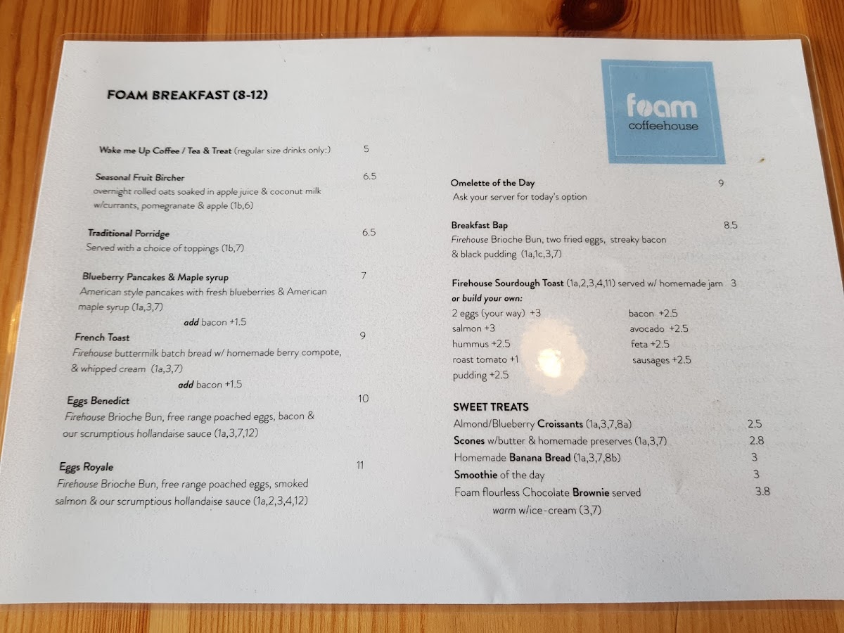 Menu Foam Coffeehouse-4