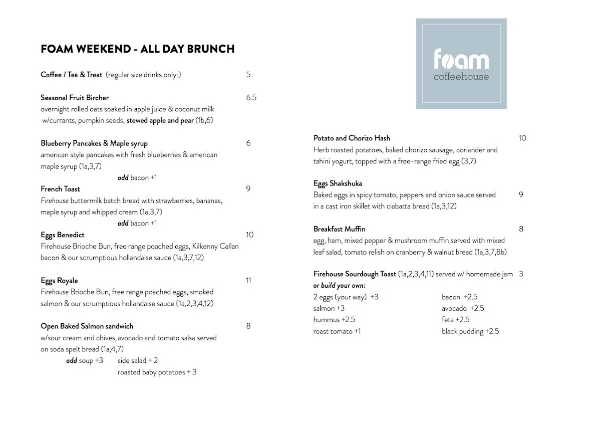 Menu Foam Coffeehouse-7
