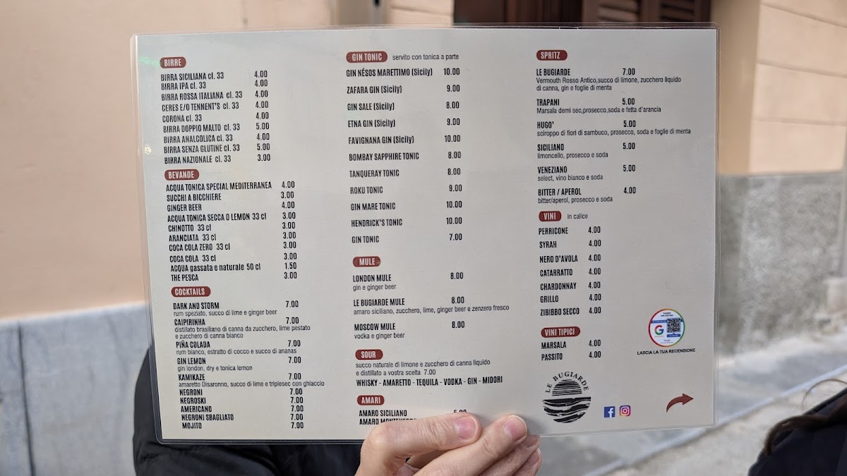 Menu Focacceria & Mix Bar Le Bugiarde-4