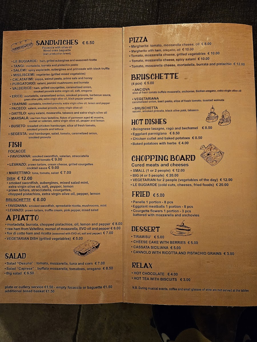 Menu Focacceria & Mix Bar Le Bugiarde-5