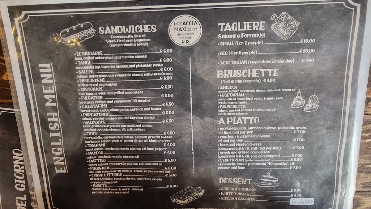 Menu Focacceria & Mix Bar Le Bugiarde-7