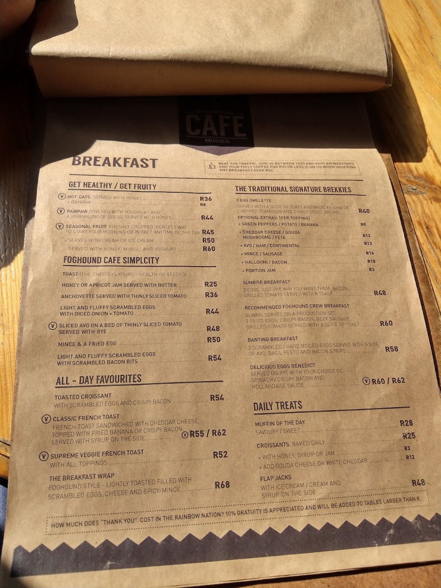 Menu Foghound Cafe - We Proudly Serve Starbucks-3