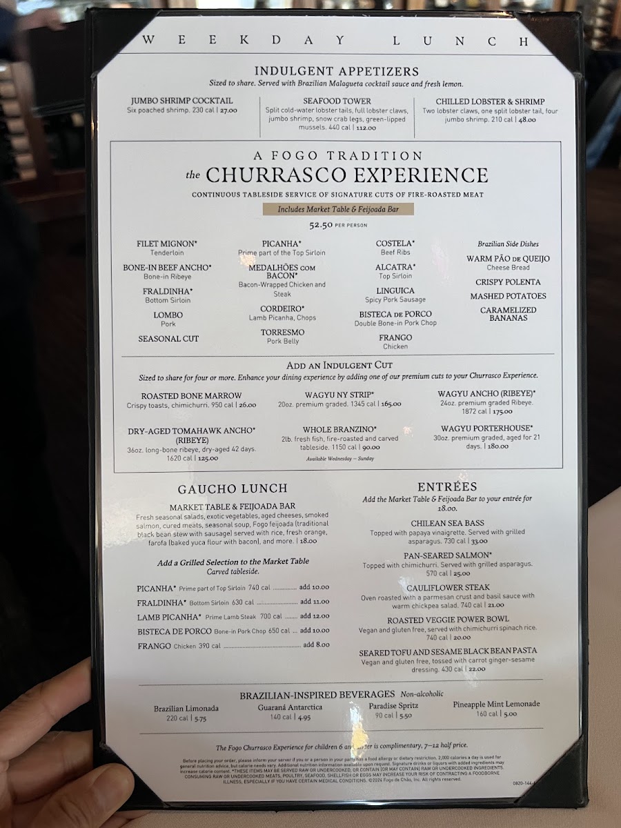 Menu Fogo De Chão Brazilian Steakhouse-9