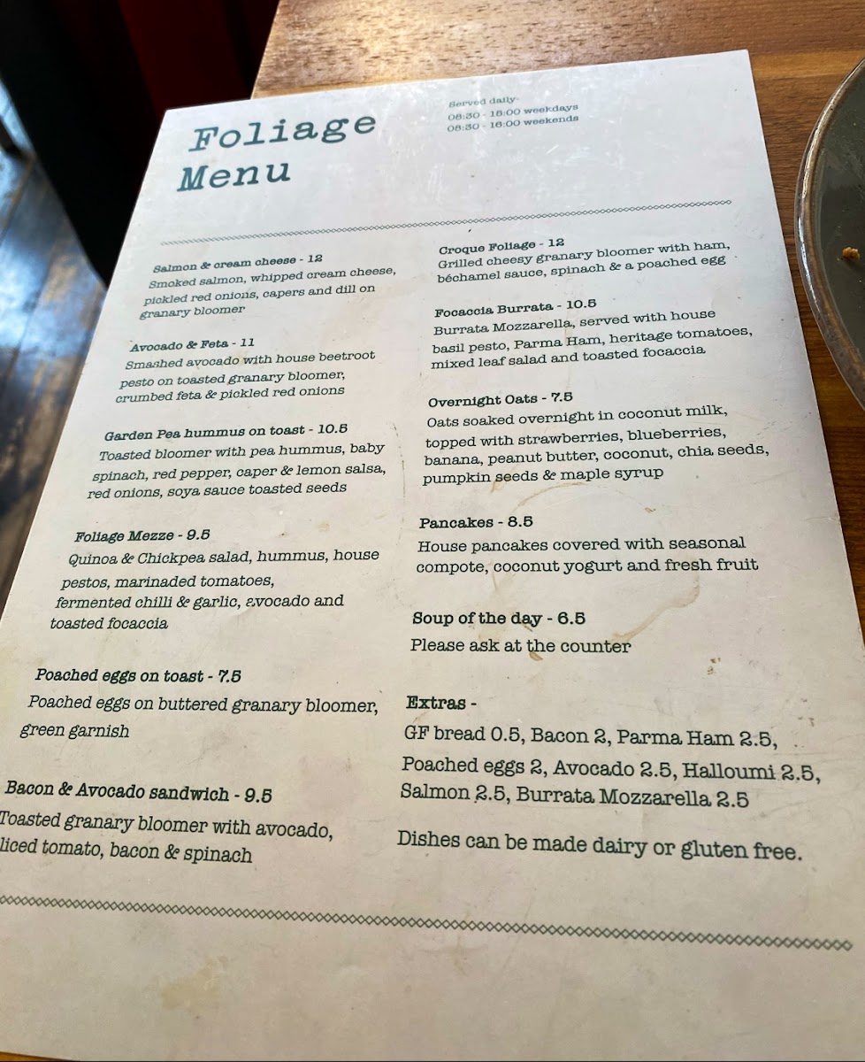 Menu Foliage Cafe-2