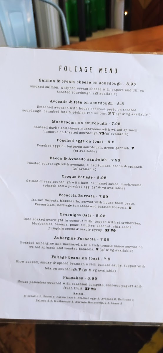 Menu Foliage Cafe-6