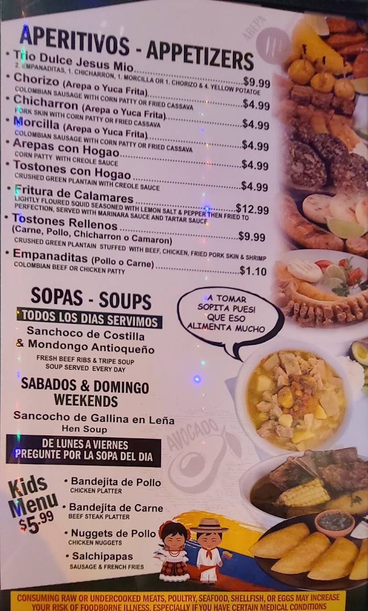Menu Fonda Dulce Jesus Mio Miami-6