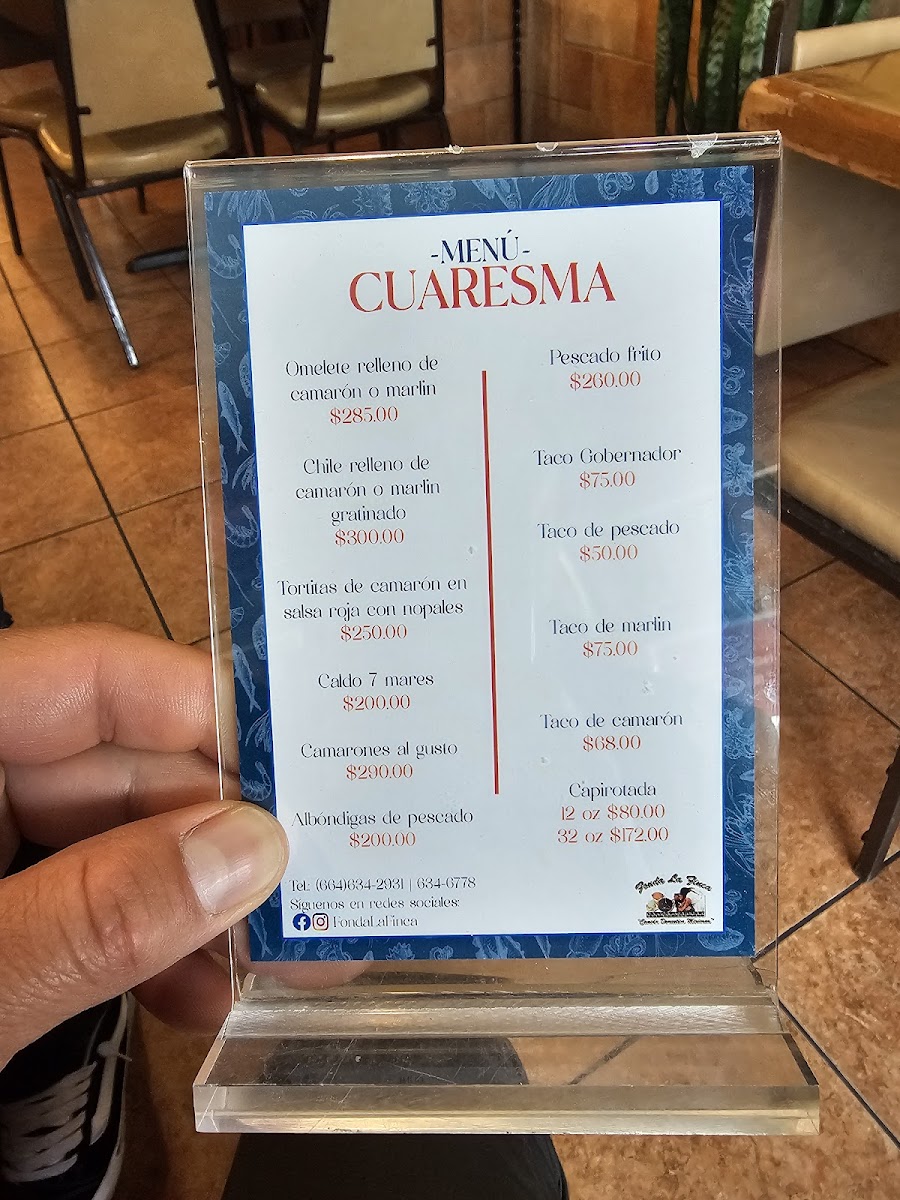 Menu Fonda La Finca-7