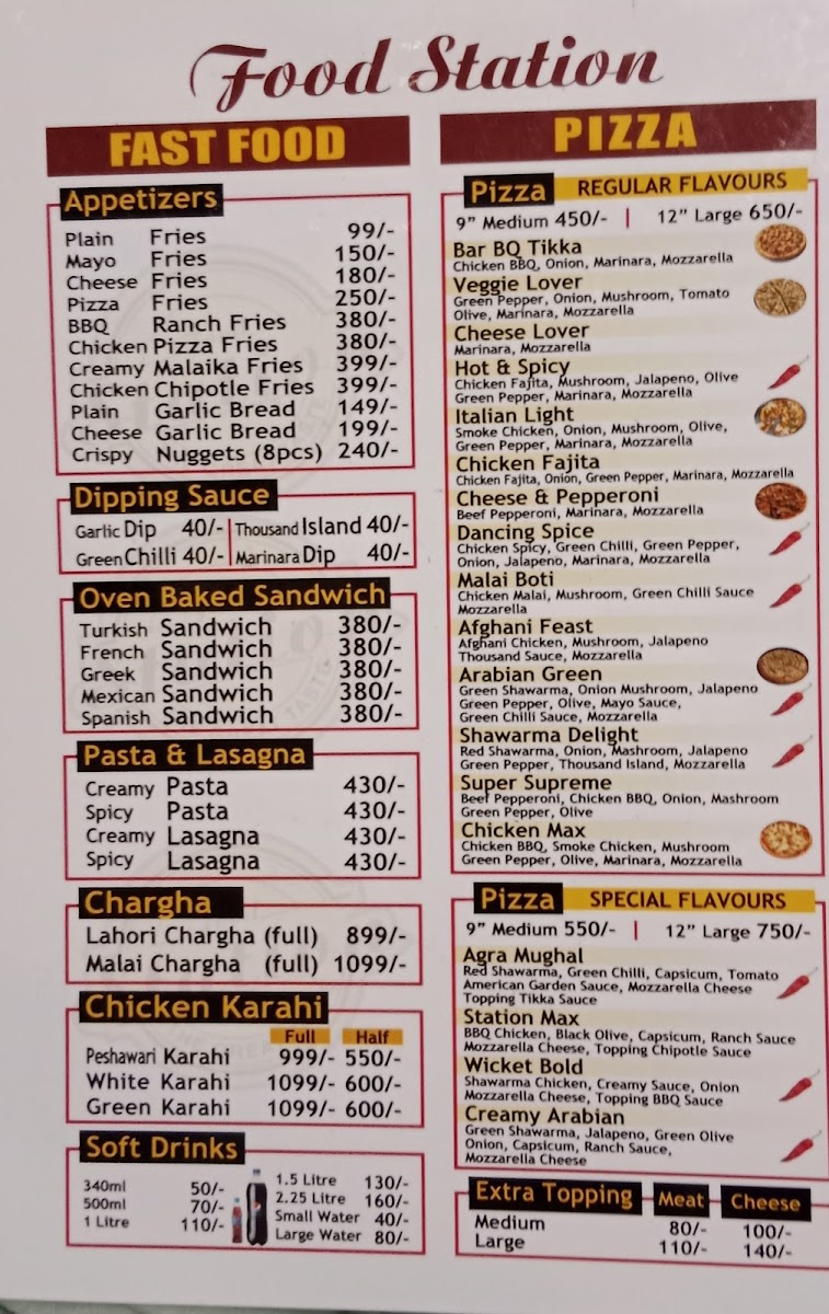 Menu Food Station Nazimabad Branch-2