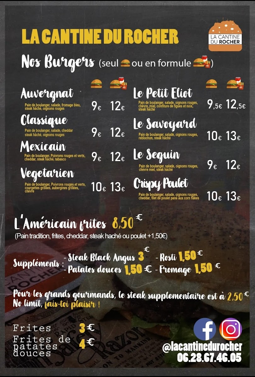 Menu Foodtruck La Cantine Du Rocher-1